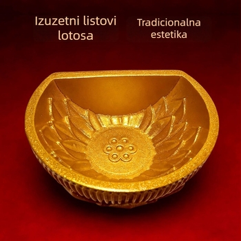 Zlatna zdjela za rižu, magnet za hladnjak, 3D kulturno-kreativna dekoracija, suvenir Muzeja Shaanxi iz Xi’ana