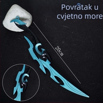 Pesticide game peripherals – 22 cm metalni model oružja, legura – rekvizita za maketu, neoštren
