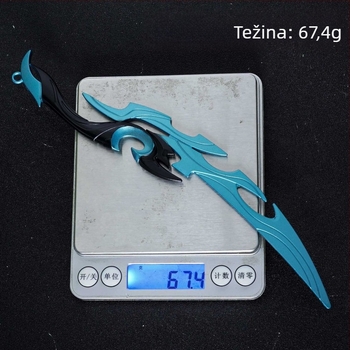 Pesticide game peripherals – 22 cm metalni model oružja, legura – rekvizita za maketu, neoštren