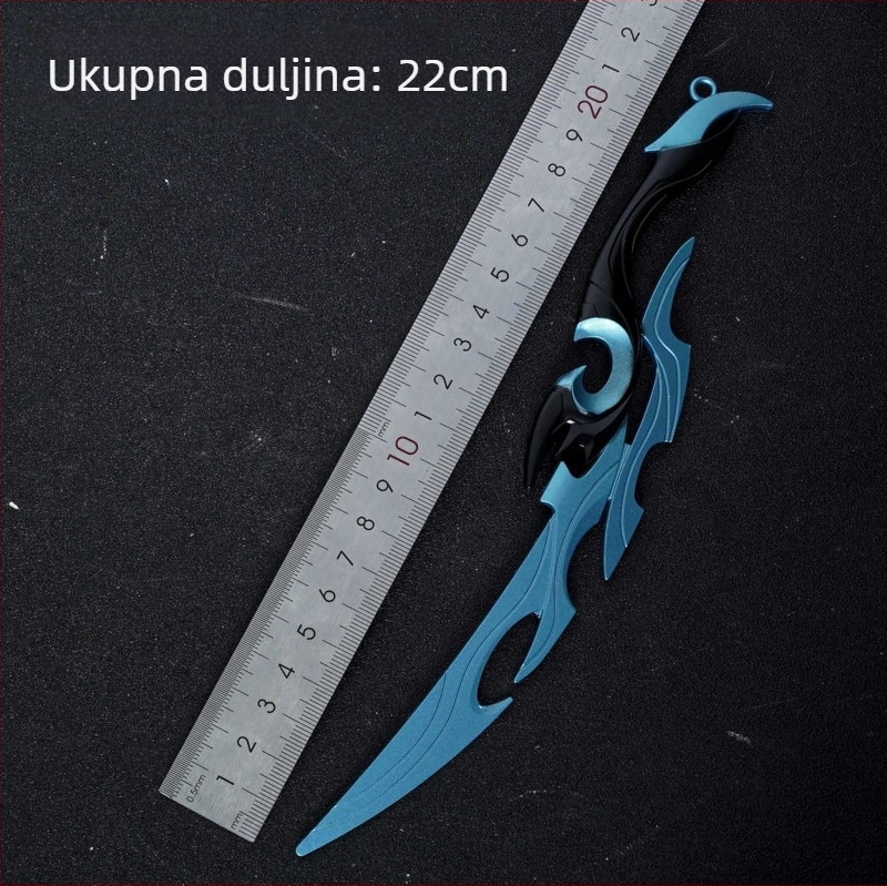 Pesticide game peripherals – 22 cm metalni model oružja, legura – rekvizita za maketu, neoštren