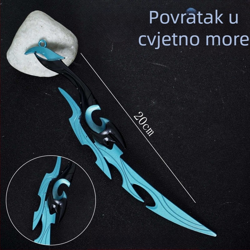 Pesticide game peripherals – 22 cm metalni model oružja, legura – rekvizita za maketu, neoštren
