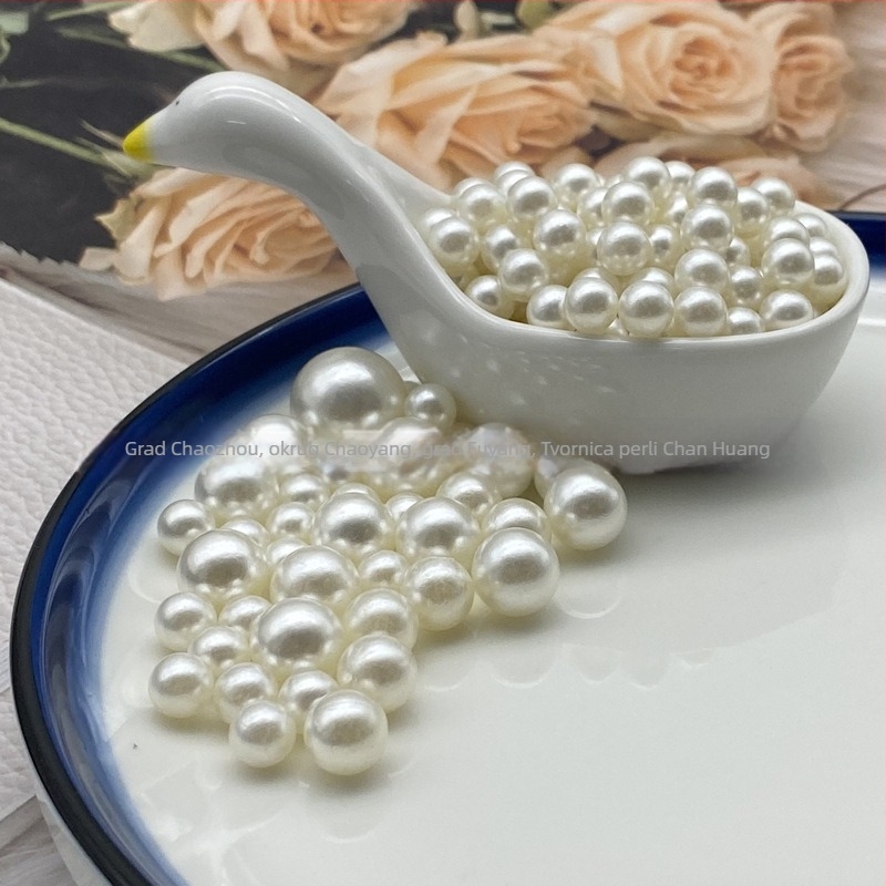 1,5–20 mm neporozne imitacije bisera, okrugle perle, ABS perle za nokte, kutija za pohranu četkica za akril