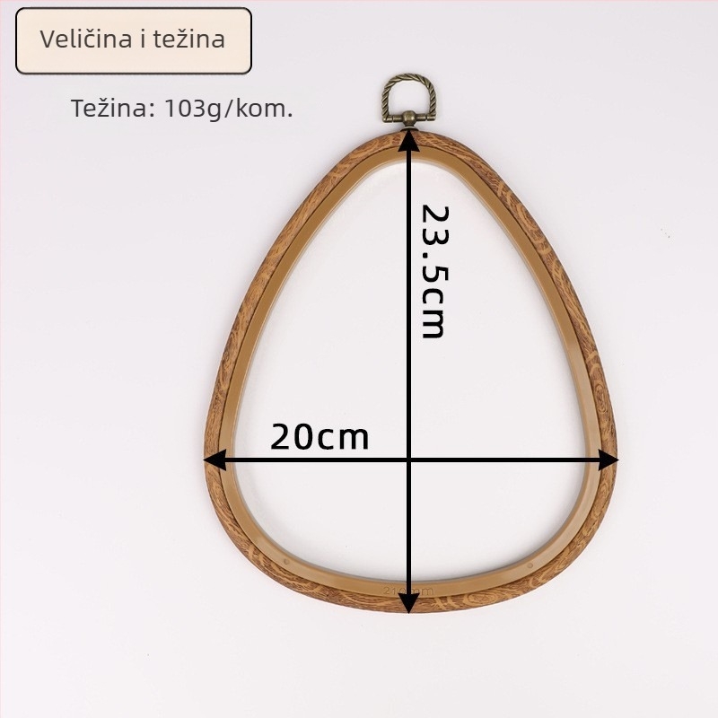 Okvir za izradu veza u obliku kapljice vode od imitacije drveta, ABS plastični okvir za križni šav, više modela, novi stil