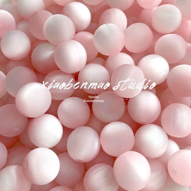 16 mm matirane smolaste okrugle perle – slobodne perle za DIY nakit, narukvica i lanac
