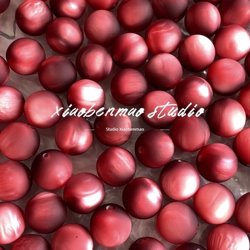 16 mm matirane smolaste okrugle perle – slobodne perle za DIY nakit, narukvica i lanac