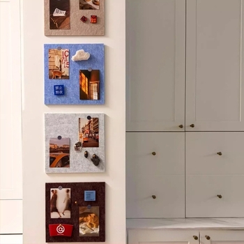 Dopamin boje filc naljepnice za zidove, trodimenzionalne, bez bušenja rupa, DIY prikaz fotografija