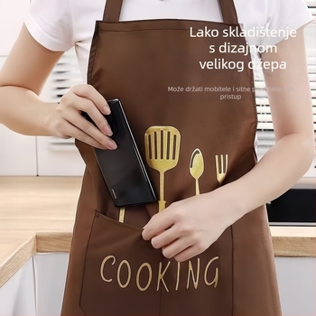 Duga kuhinjska pregača, vodootporna, otporna na masnoće i mrlje, jednostavna za čišćenje, s novim stilom, unisex