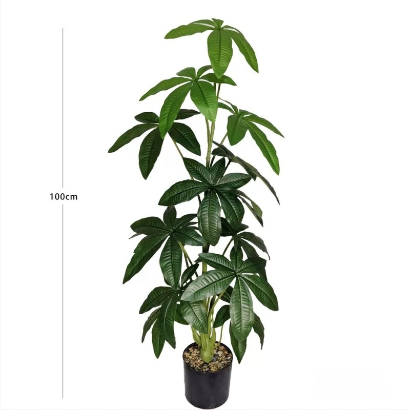 Umjetna Monstera u nordijskom stilu s uzorkom banana lišća, podni bonsai dekoracija