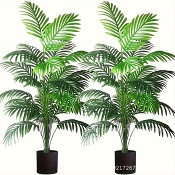 Umjetni listovi Areca palme i paprati za unutarnju dekoraciju, visina 30–100 cm, dekorativni dodaci