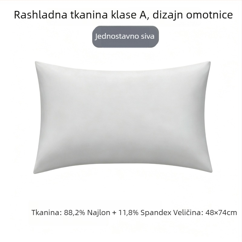 Hlađujuća Ice Silk navlaka za jastuk s unutarnjom presvlakom od najlona, Klasa A, za jezgru jastuka, ljeto