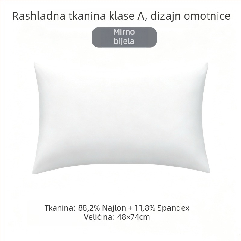 Hlađujuća Ice Silk navlaka za jastuk s unutarnjom presvlakom od najlona, Klasa A, za jezgru jastuka, ljeto