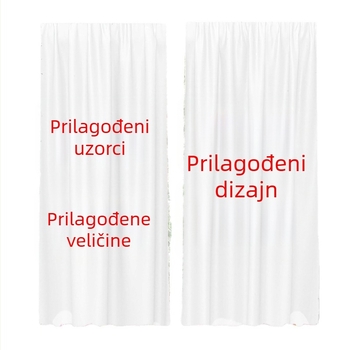 Zastore s motivom mačice i otiskom mačke koja gleda u zvijezde, za spavaću sobu i dnevnu sobu