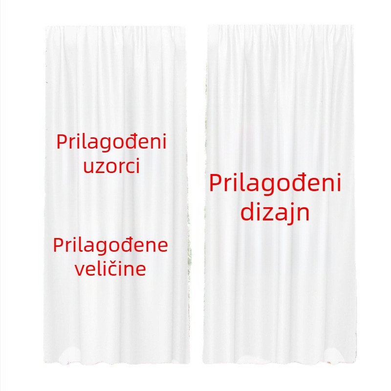 Zastore s motivom mačice i otiskom mačke koja gleda u zvijezde, za spavaću sobu i dnevnu sobu