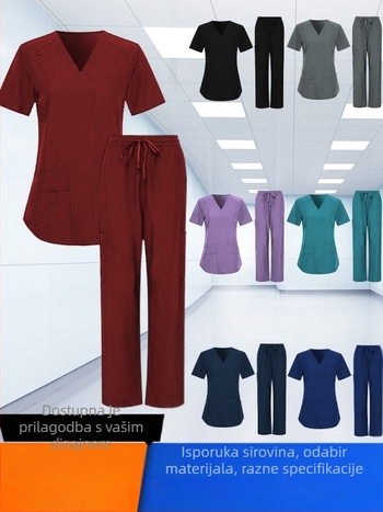 Set medicinskih scruba s prilagođenim logom — vodootporan, otporan na mrlje i nabore