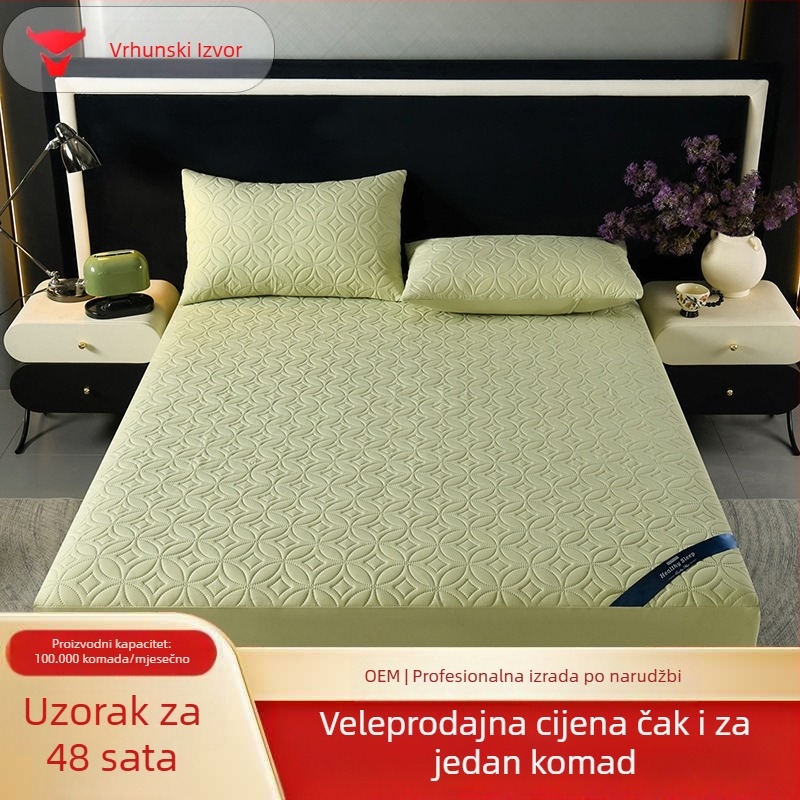Nova vodootporna navlaka za madrac s uzorkom bakrenih novčića i pamukom, pogodna za sve sezone, protuklizna, prozračna, otporna na urin, potpuno pokrivanje madraca