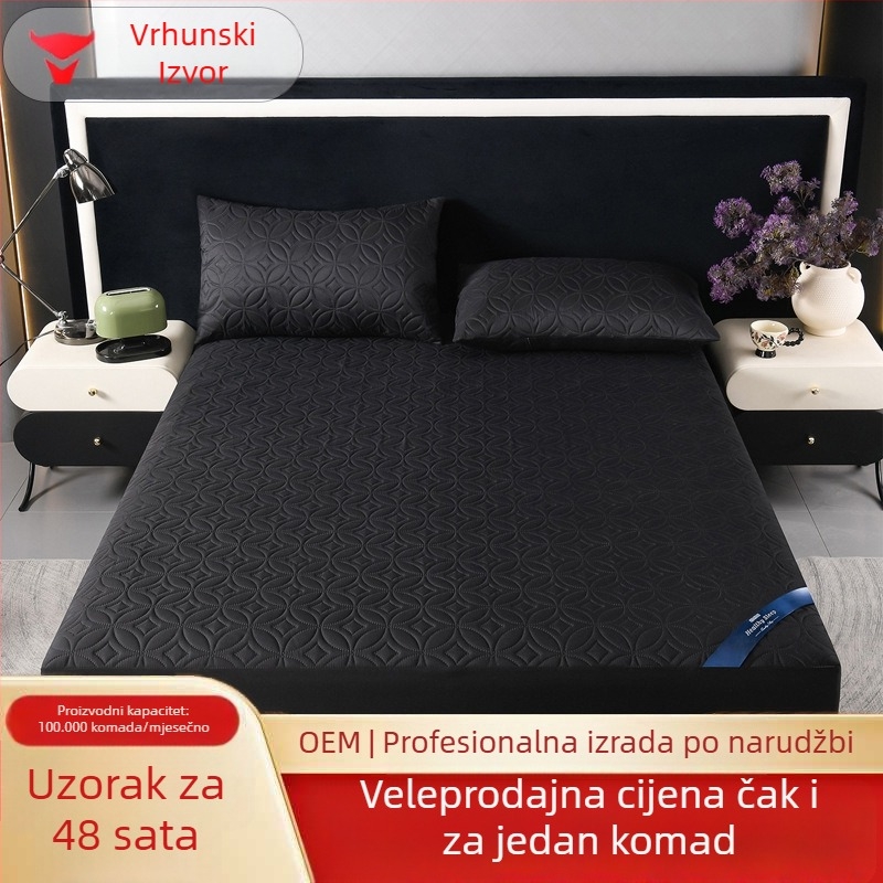 Nova vodootporna navlaka za madrac s uzorkom bakrenih novčića i pamukom, pogodna za sve sezone, protuklizna, prozračna, otporna na urin, potpuno pokrivanje madraca