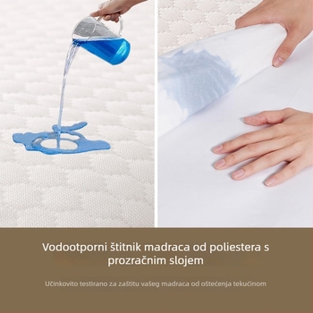Vodootporan gumirani plahta jacquard tkanine s slojem zraka za zaštitu hotelskog madraca