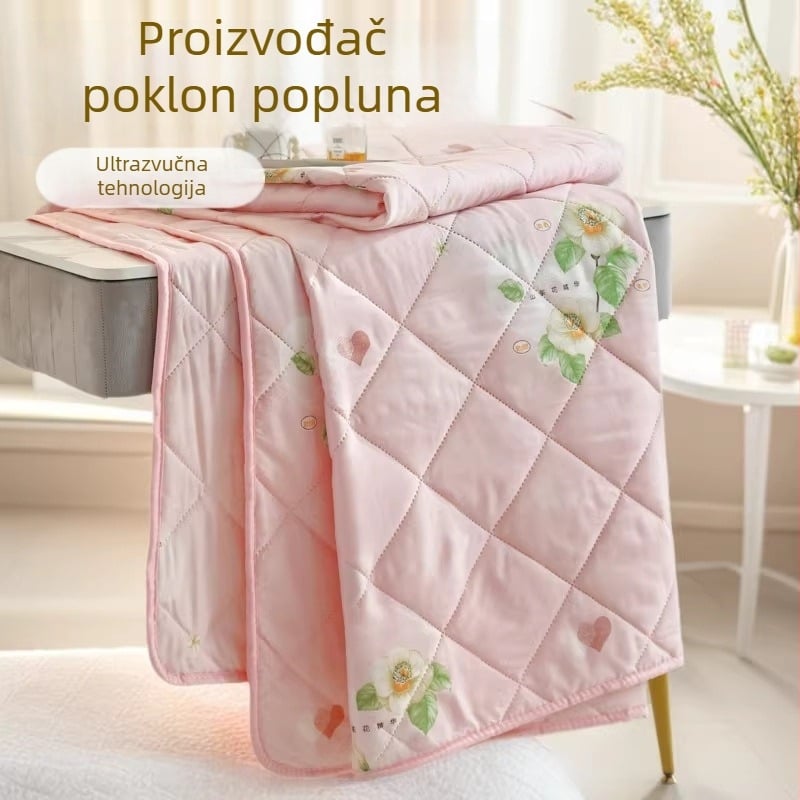 Chladi pokrivač od ultrazvučnog dijamantnog velura za ljeto, lagana ljetna deka, strojno pranje