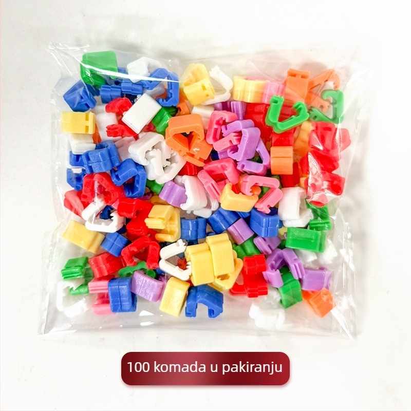 Set od 100 šarenih klipsa za zatvaranje balona za vjenčanja i zabave