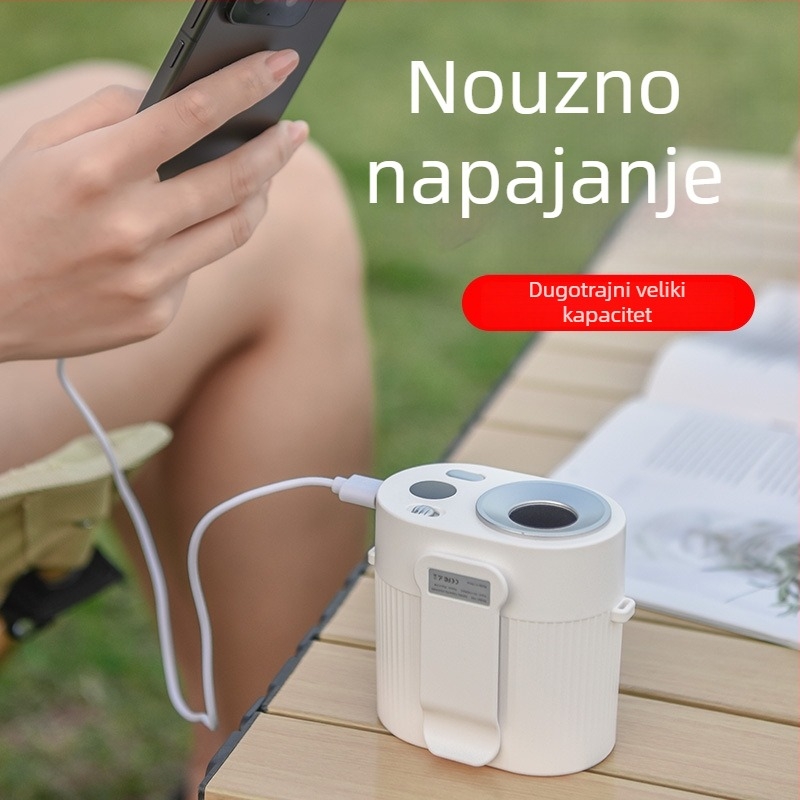 Ventilator oko pojasa za vanjsku upotrebu, s velikim kapacitetom baterije i dugim radnim vremenom, prijenosni ventilator za hlađenje tijekom planinarenja