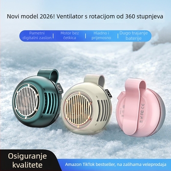 Prijenosni bezlopatni ventilator s klipom, mini ručni ventilator za kaiš