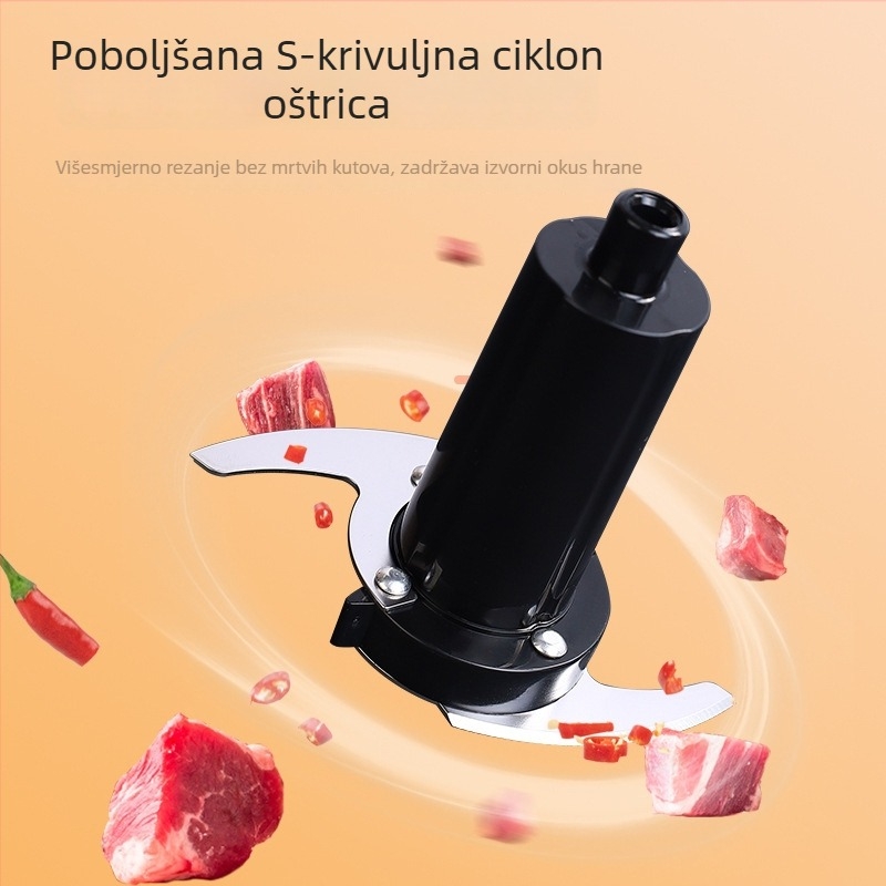Električni mlinc za češnjak, mljevač mesa i povrća