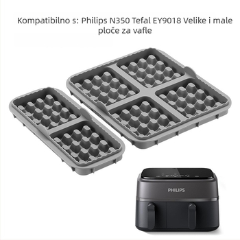 Silikonska forma za vafle za fritu na zrak, kompatibilna s Philips NA35O i Tefal EY9018