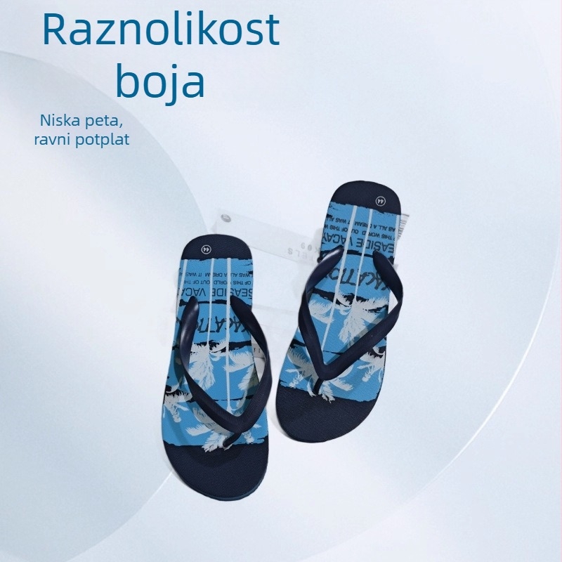 Muške ljetne outdoor papuče s protukliznom podlogom, mekana podloga, udobne i lagane za plažu