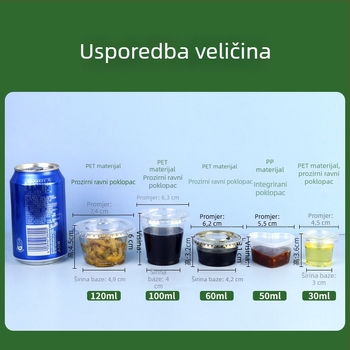 Lončić za umak s poklopcem i mala kutija za žele/puding, integrirana posuda za začine