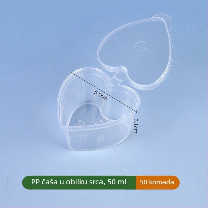 Lončić za umak s poklopcem i mala kutija za žele/puding, integrirana posuda za začine