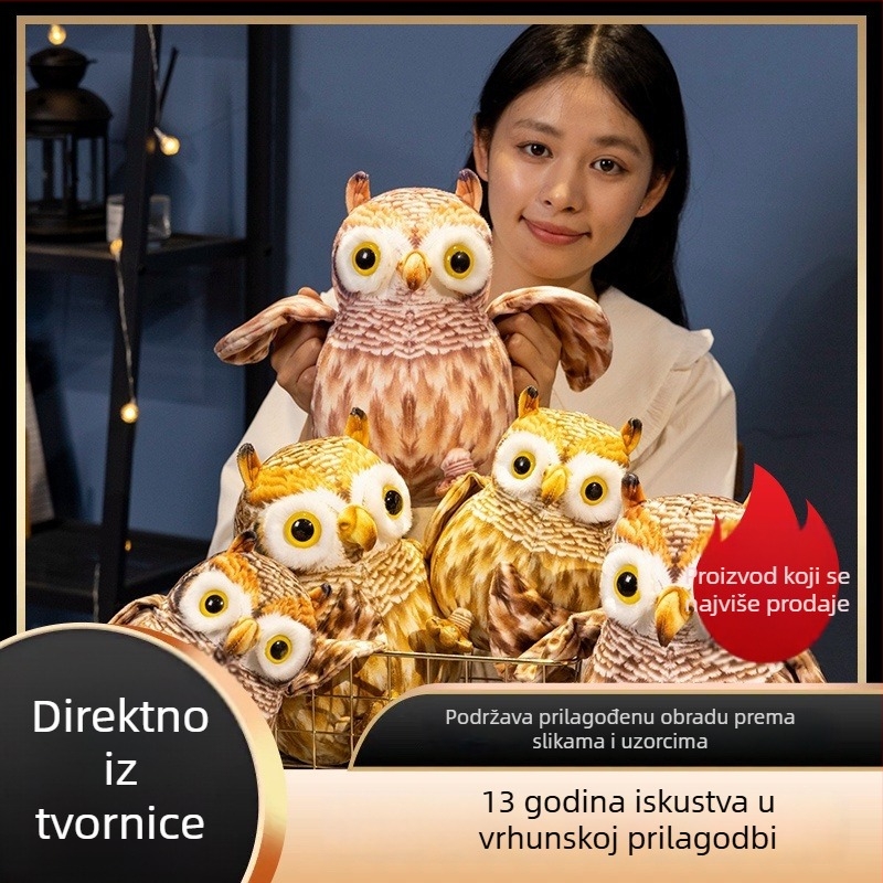 Sova plišana igračka