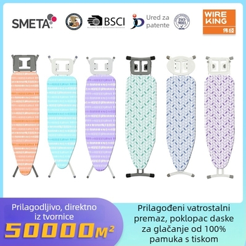 Pamučni pokrov za dasku za glačanje, otporan na visoke temperature, s otiskom, za hotelsku i kućnu upotrebu