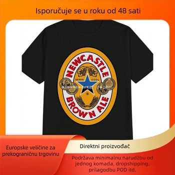 Muška majica kratkih rukava s grafikom i vintage otiskom za ljeto