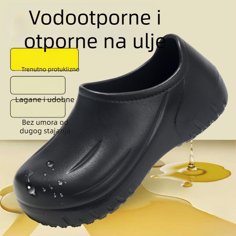 Novi stil muških kuharskih cipela: vodootporne, protuklizne, otporne na ulja, kuhinjske, otporne na habanje, radne cipele