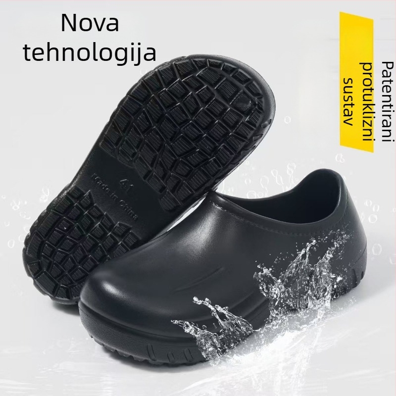 Novi stil muških kuharskih cipela: vodootporne, protuklizne, otporne na ulja, kuhinjske, otporne na habanje, radne cipele