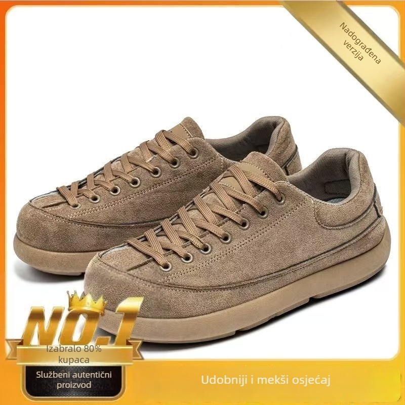 Muške tenisice od velura, retro stil, casual, s vezicama, niskog profila