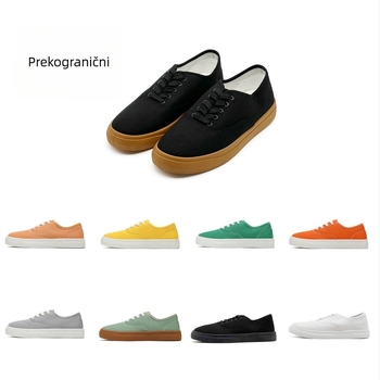 Unisex tenisice od platna, niski profil, za sve sezone, veličine 45.5–47