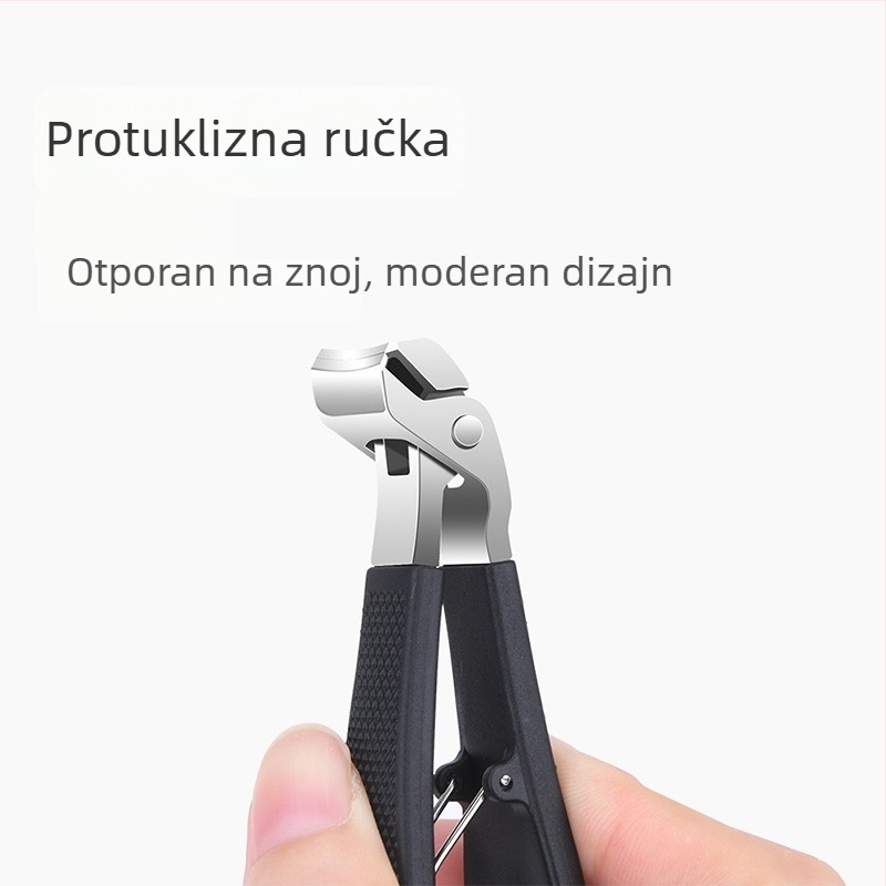 Nehrđajući čelični kliješt za nokte s velikim otvorom – kućni alat za manikuru za debele nokte