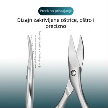 Kliešte za nokte od nehrđajućeg čelika za muškarce, oštri za nokte na rukama i nogama, prijenosni za kućnu upotrebu
