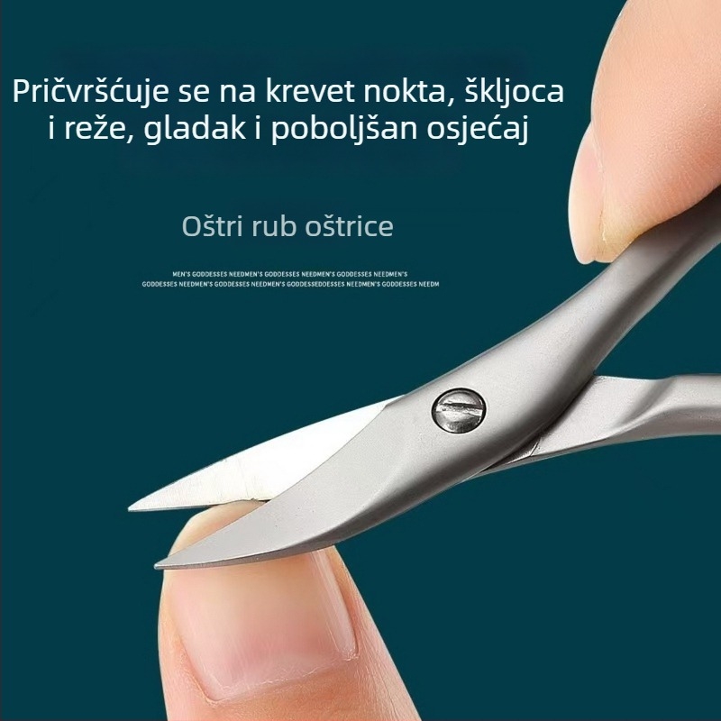 Kliešte za nokte od nehrđajućeg čelika za muškarce, oštri za nokte na rukama i nogama, prijenosni za kućnu upotrebu
