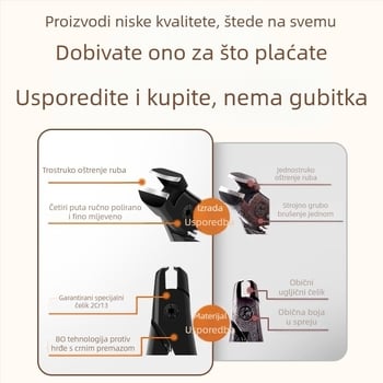 Novi pedikurni alat s velikim otvorom i kosim čeljustima, za kućnu upotrebu
