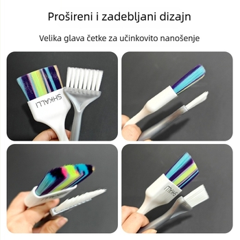 Mekana četka za bojanje s produženom drškom za salonsko izbljeđivanje i glatke pramenove