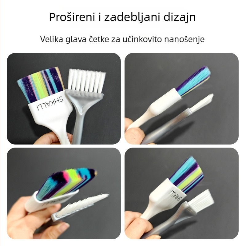Mekana četka za bojanje s produženom drškom za salonsko izbljeđivanje i glatke pramenove