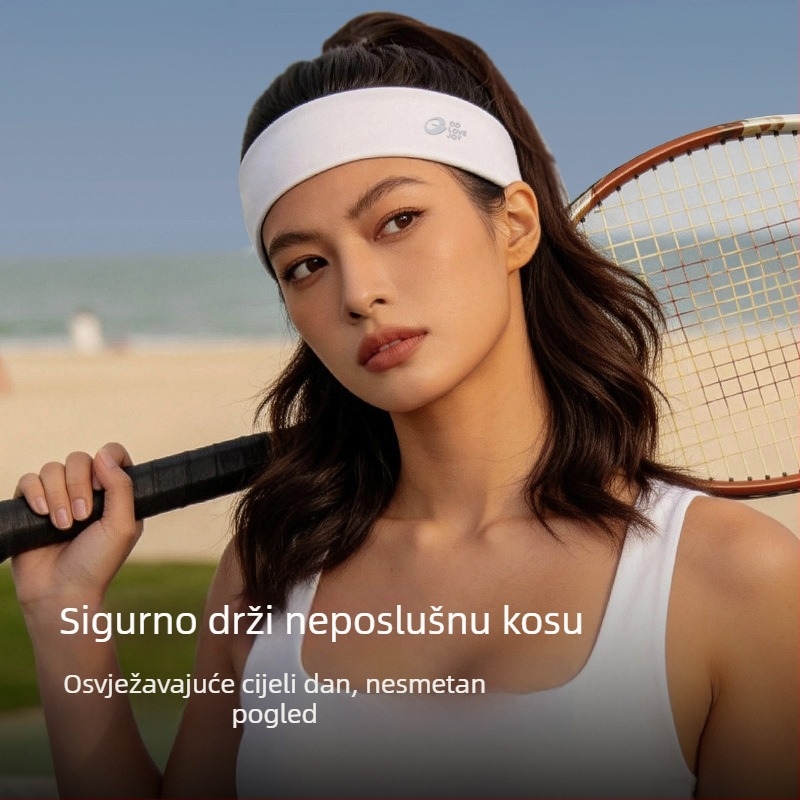 Gaolejie sportska traka za kosu, unisex, upija znoj, brzo se suši, za trčanje, jogu i tenis, visoka elastičnost