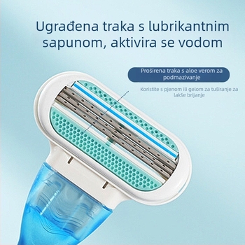 Ženska ručna britva s tri oštrice i ultra tankim oštricama otporna na ogrebotine