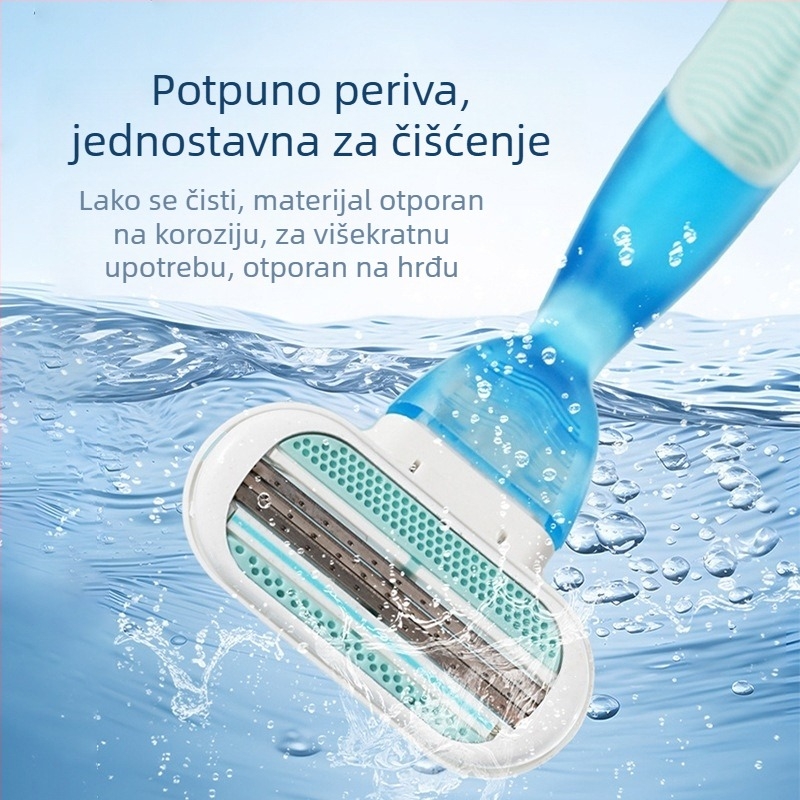 Ženska ručna britva s tri oštrice i ultra tankim oštricama otporna na ogrebotine
