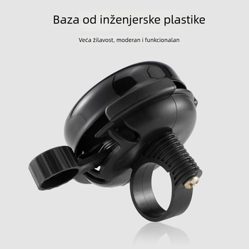 QITA 99-6 ABS plošni zvonac za bicikl, za planinske bicikle, dječje bicikle i skuter, promjer 5,8 cm