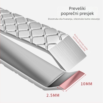 Pinceta za uklanjanje dlačica s otvorom od 1 cm — za bradu, obrve i bijele dlačice, ručni alat za njegu muškaraca