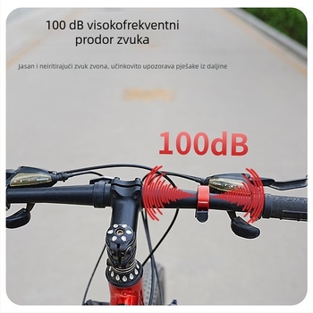 Zvono za bicikl od aluminijske legure, s nevidljivim lijevim montažom, za planinske i cestovne bicikle, universalno zvono