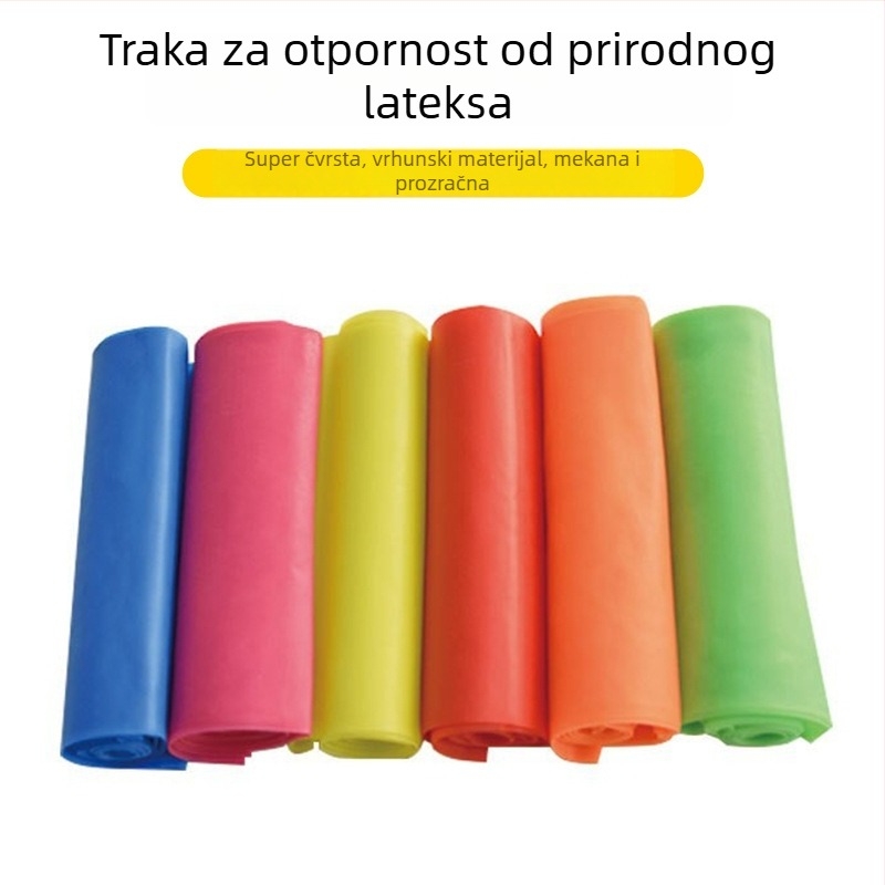 TPE joga otporni set – napinjajuća traka, elastična traka, rastezljiva traka, snaga trening konopac, joga ploča
